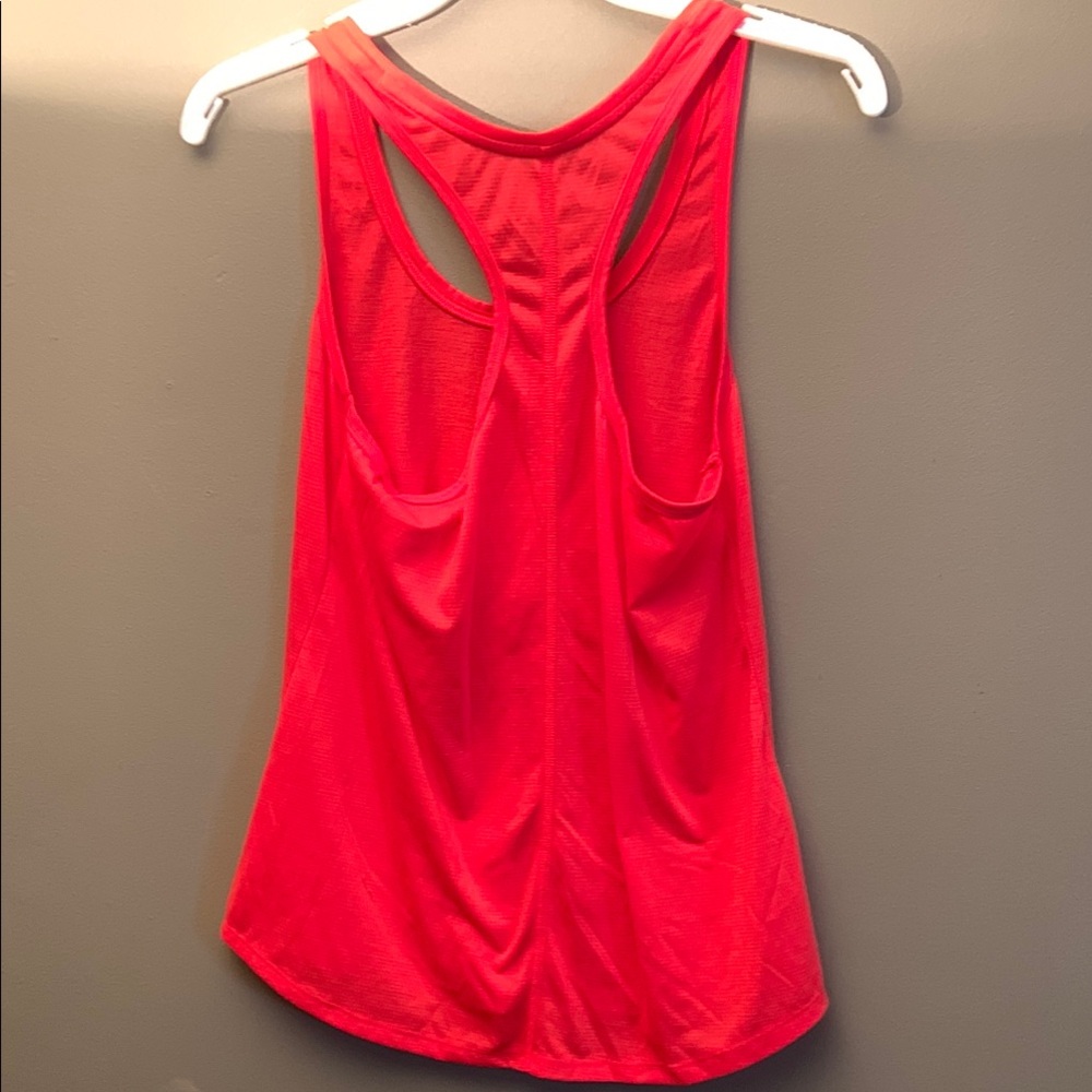 Under Armour Orange Racerback Run Tank Top - Size Small - Picture 3 of 4